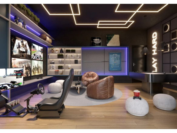 Square Design Residence em Alphaville — game room