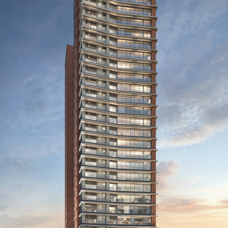 Terrah Alphaville — Terrah Alphaville 330 m2 — fachada frontal noturna