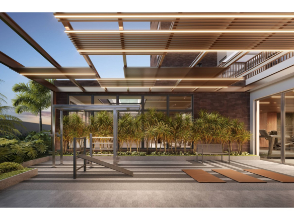 Perspectiva do fitness externo do Terrah Alphaville