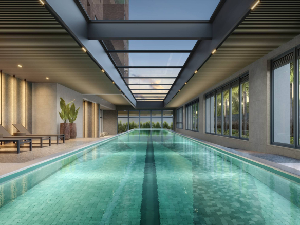 Terrah Alphaville — piscina coberta