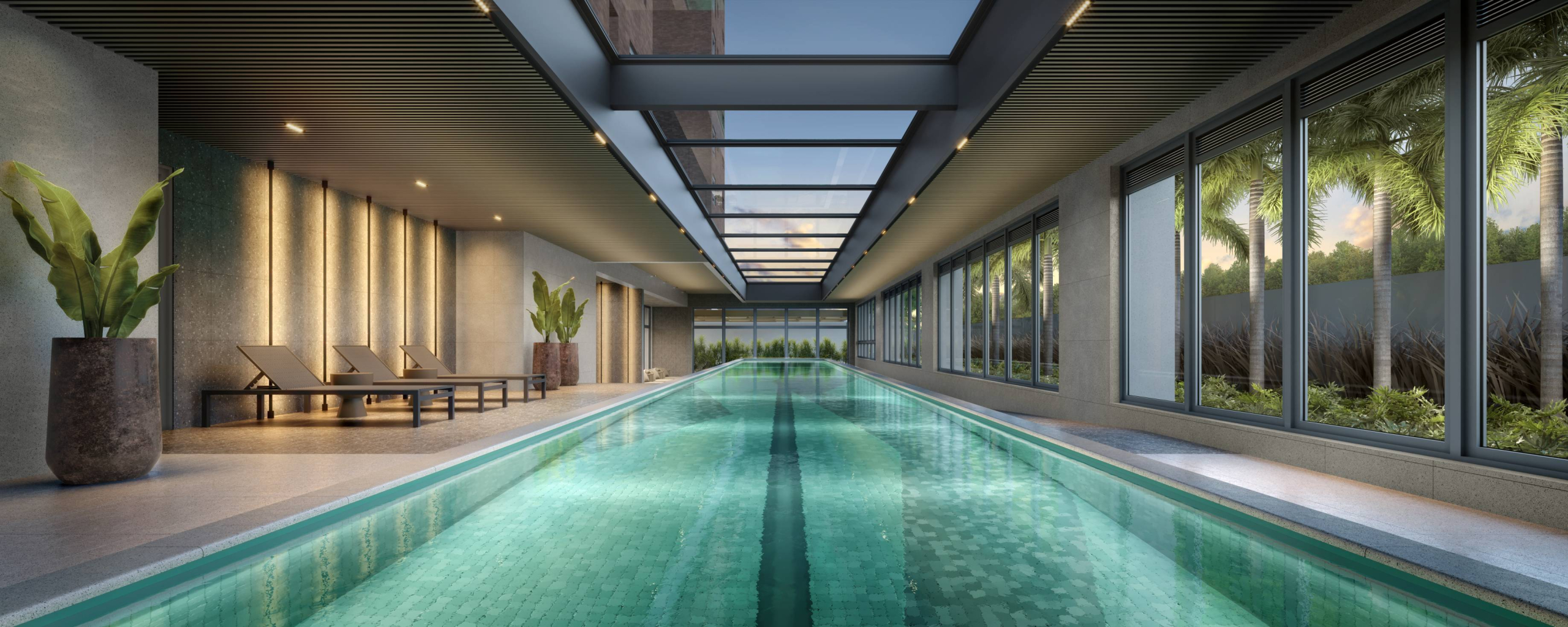 Terrah Alphaville — piscina coberta