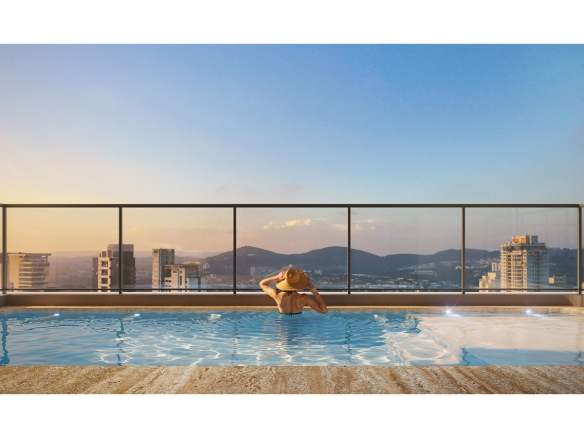 Perspectiva do living do Vista Alphagran