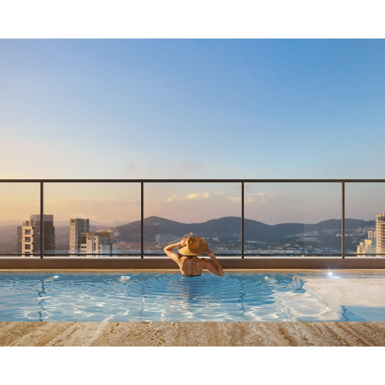 Perspectiva do living do Vista Alphagran