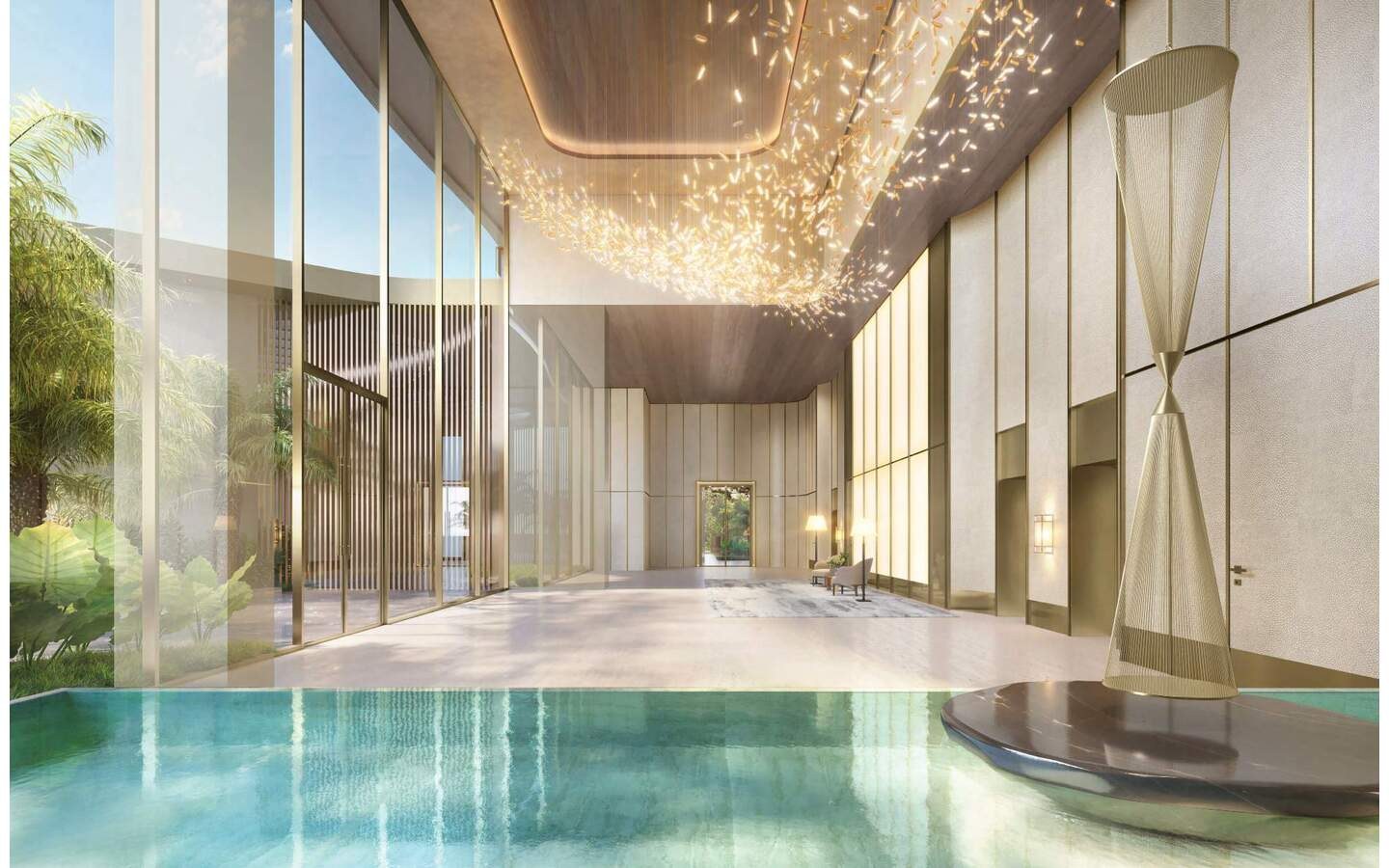 Vista Cyrela Furnished by Armani/Casa – Tower Milano – Atendimento Especializado (11) 4237-8776 Perspectiva oficial da portaria e paisagismo do Tower Milano