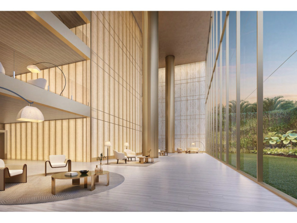 Perspectiva oficial do lobby do Tower Venezia