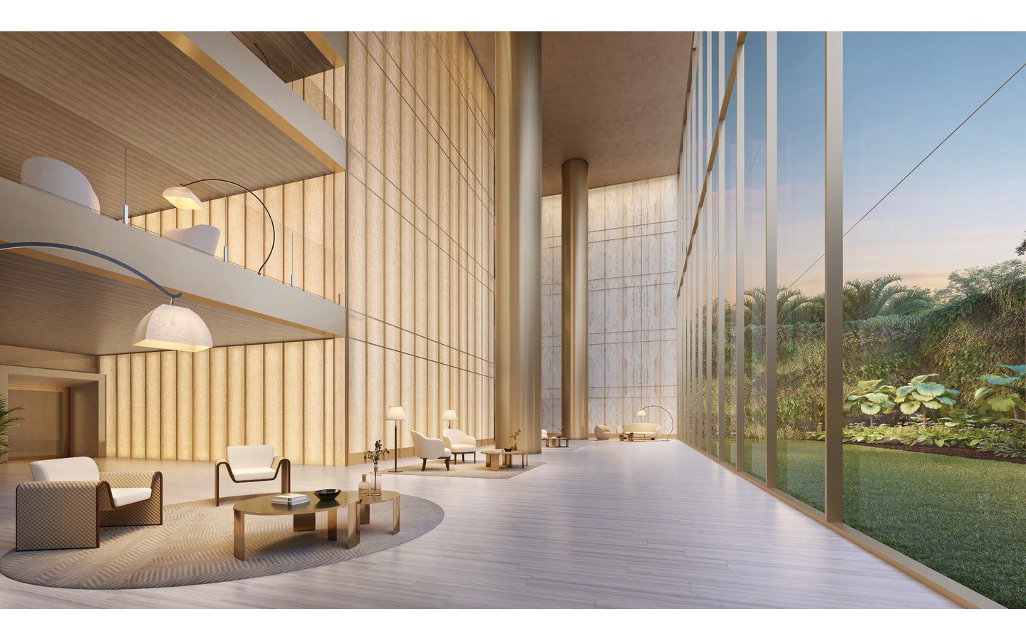Perspectiva oficial do lobby do Tower Venezia
