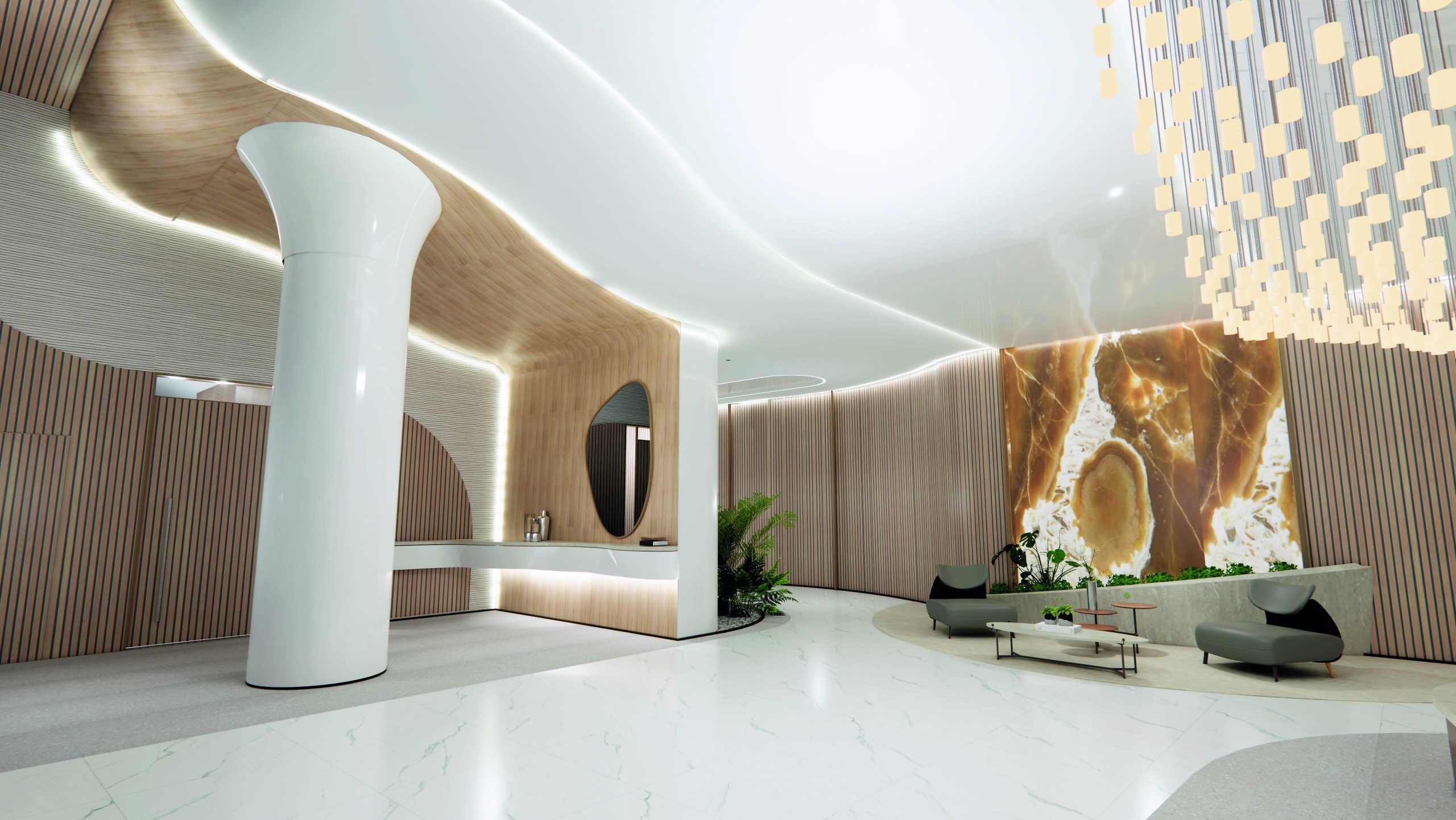 Sunset Itapecuru — perspectiva ilustrada de lobby, perspectiva 1