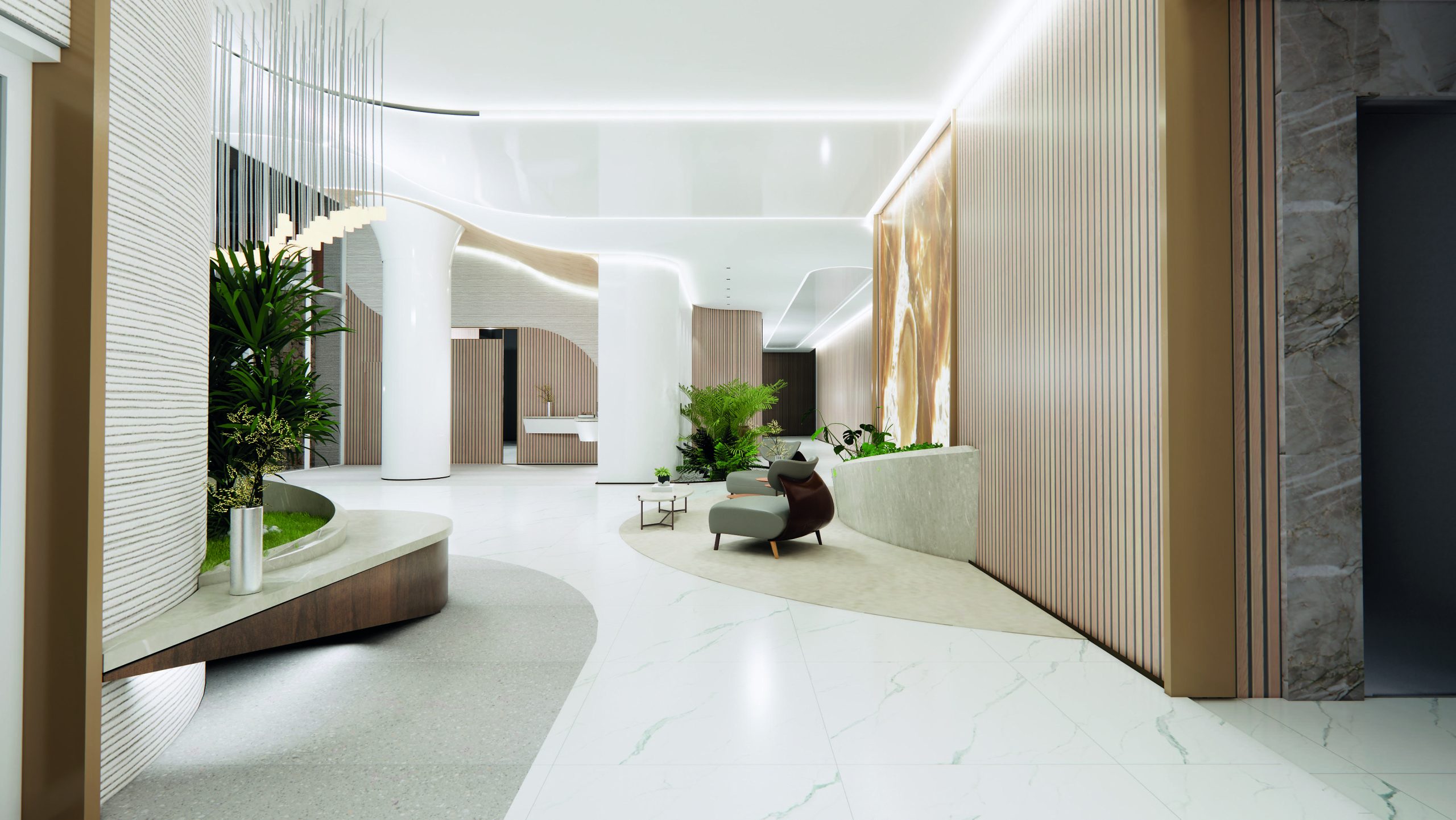 Sunset Itapecuru — perspectiva ilustrada de lobby, perspectiva 3