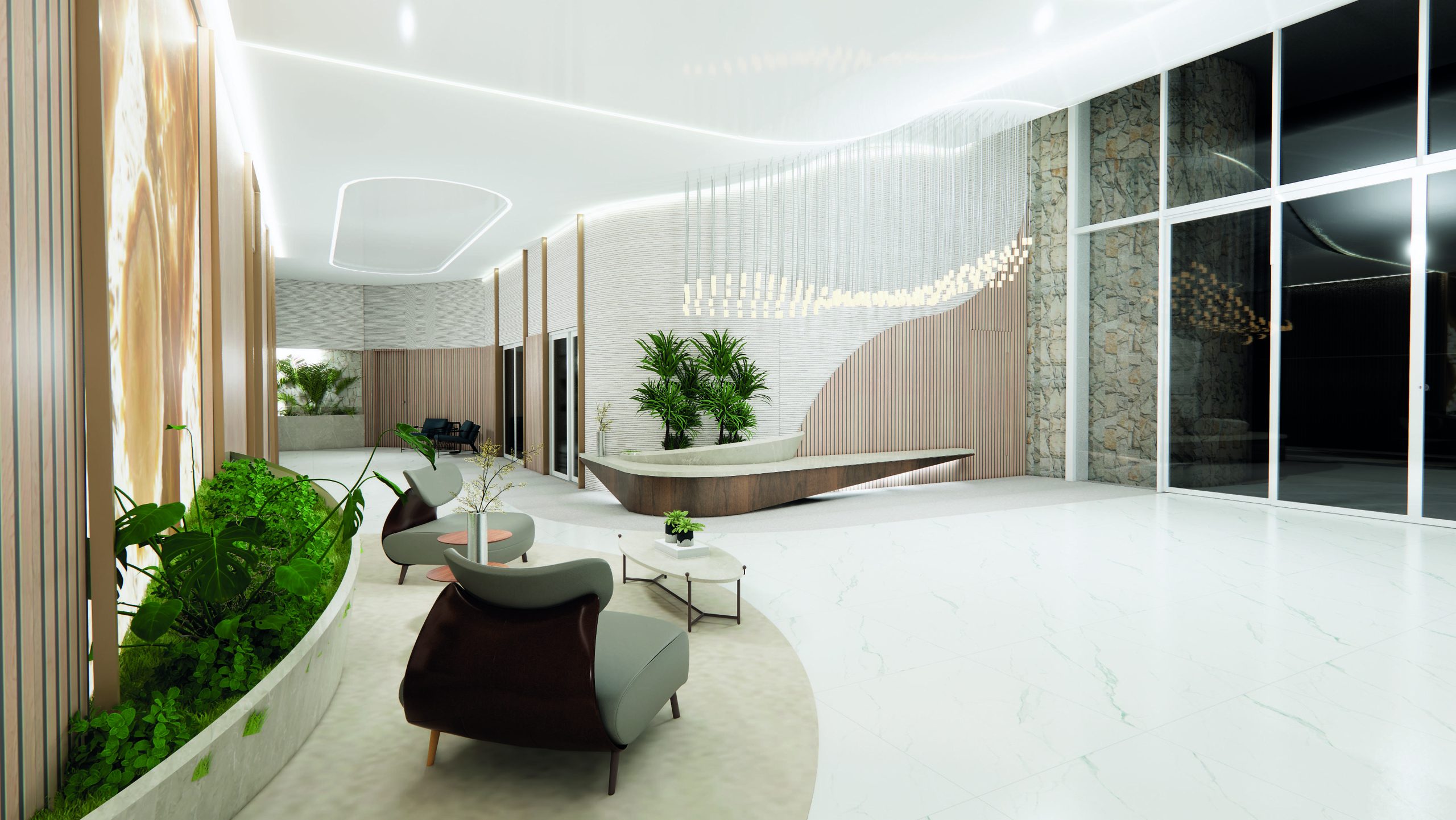 Sunset Itapecuru — perspectiva ilustrada de lobby, perspectiva 4