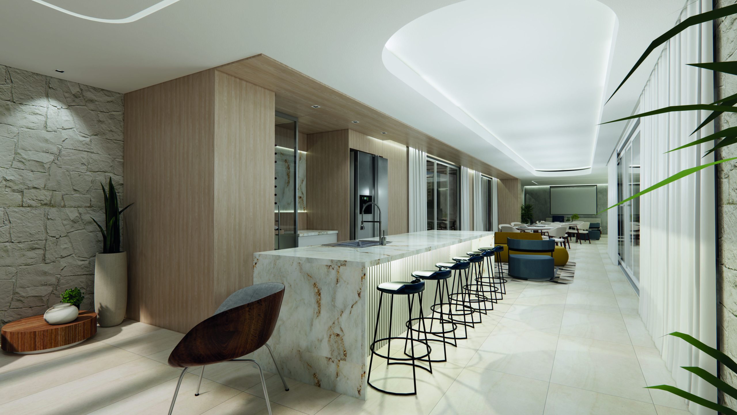 Sunset Itapecuru — perspectiva ilustrada de wine bar, perspectiva 1