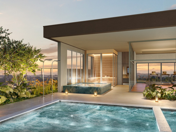 Área de wellness do Almá Pinheiros