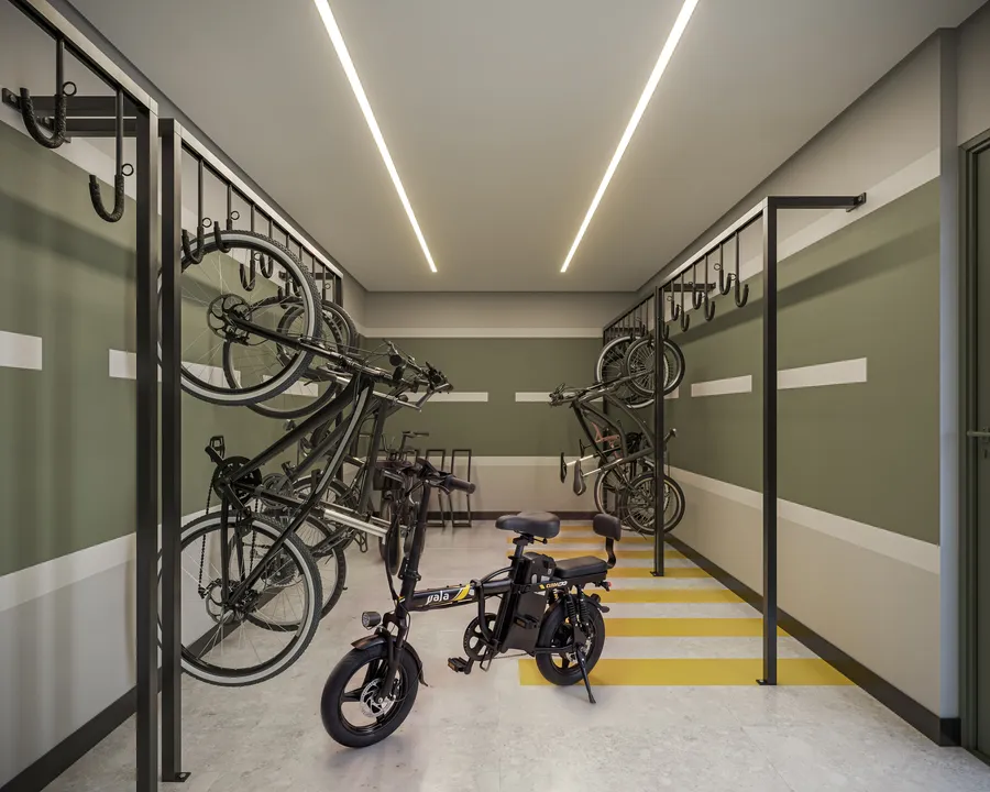 Alves Pinheiros – Bicicletário – Atendimento Especializado (11) 4237-8776 | 98026-0864 Bicicletário do empreendimento Alves Pinheiros em São Paulo