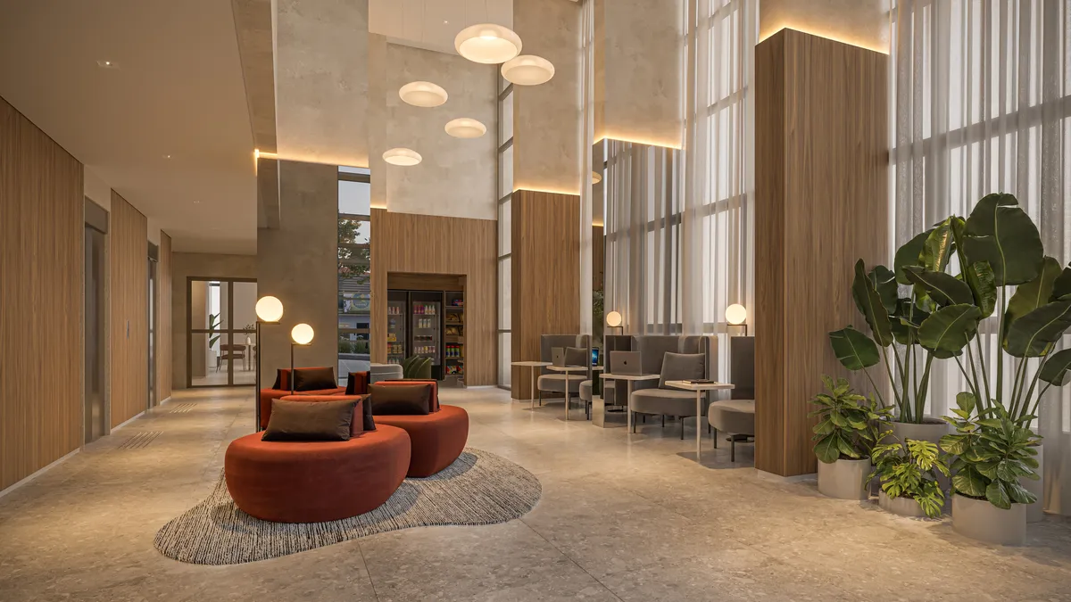 Alves Pinheiros – Lobby – Atendimento Especializado (11) 4237-8776 | 98026-0864 Lobby do empreendimento Alves Pinheiros em São Paulo