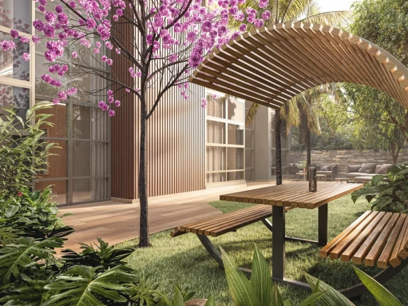 Lounge Conecta do empreendimento Alves Pinheiros em São Paulo