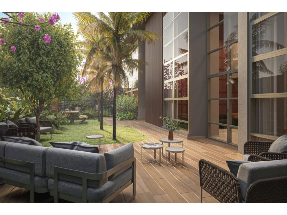 Lounge de festas do empreendimento Alves Pinheiros em São Paulo