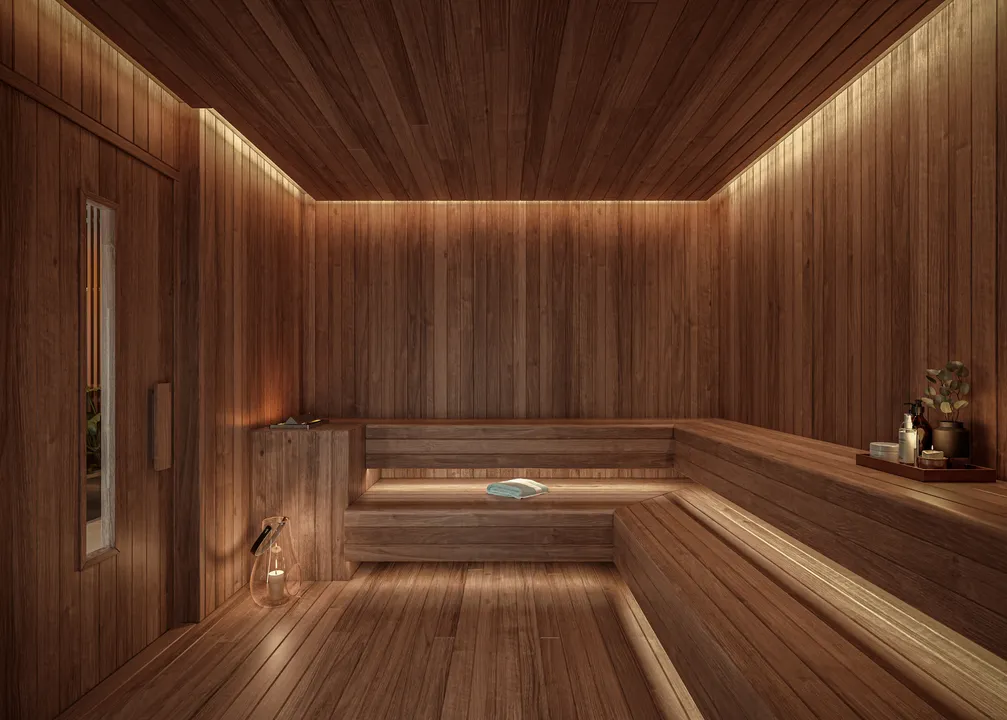 Alves Pinheiros – Sauna seca – Atendimento Especializado (11) 4237-8776 | 98026-0864 Sauna seca do empreendimento Alves Pinheiros em São Paulo