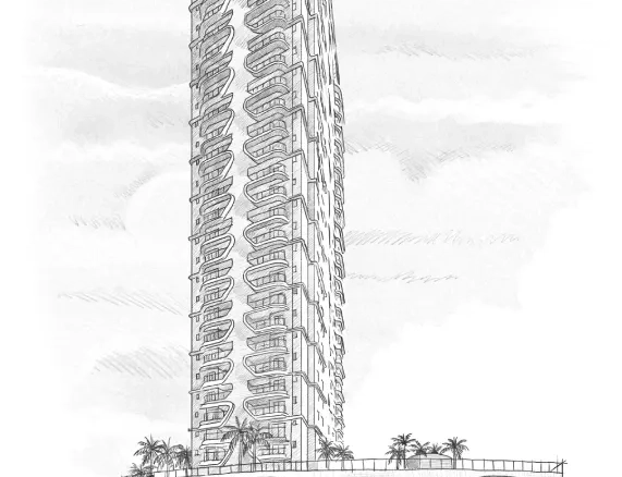 Fachada e arquitetura do Art Design Residence em Alphaville