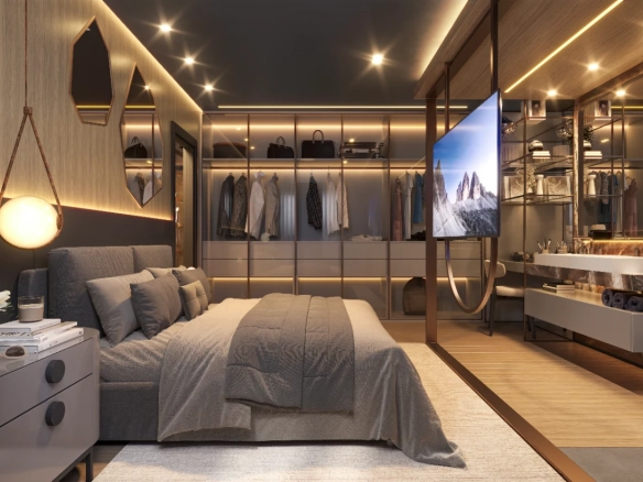 Living decorado do Art Design Residence