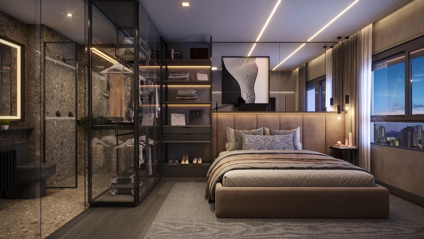 Art Design Residence – living decorado 3 – Atendimento Especializado (11) 4237-8776 | 98026-0864 Ambiente integrado do decorado Art Design Residence