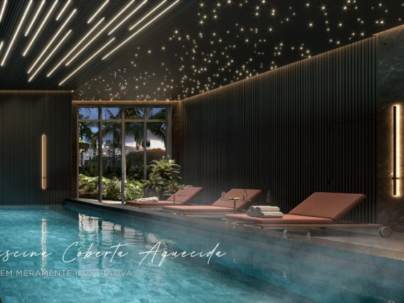 Piscina coberta aquecida do Art Design Residence