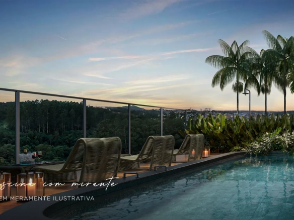 Piscina com mirante do Art Design Residence
