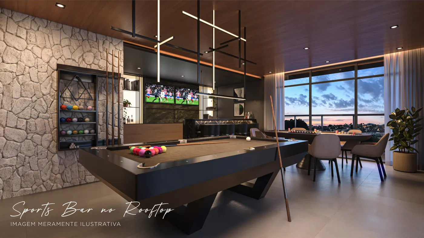 Art Design Residence – sports bar rooftop – Atendimento Especializado (11) 4237-8776 | 98026-0864 Sports bar no rooftop do Art Design Residence