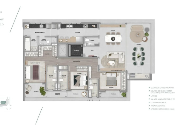 Planta oficial do Brisea Moema