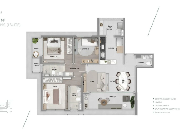 Planta oficial do Brisea Moema