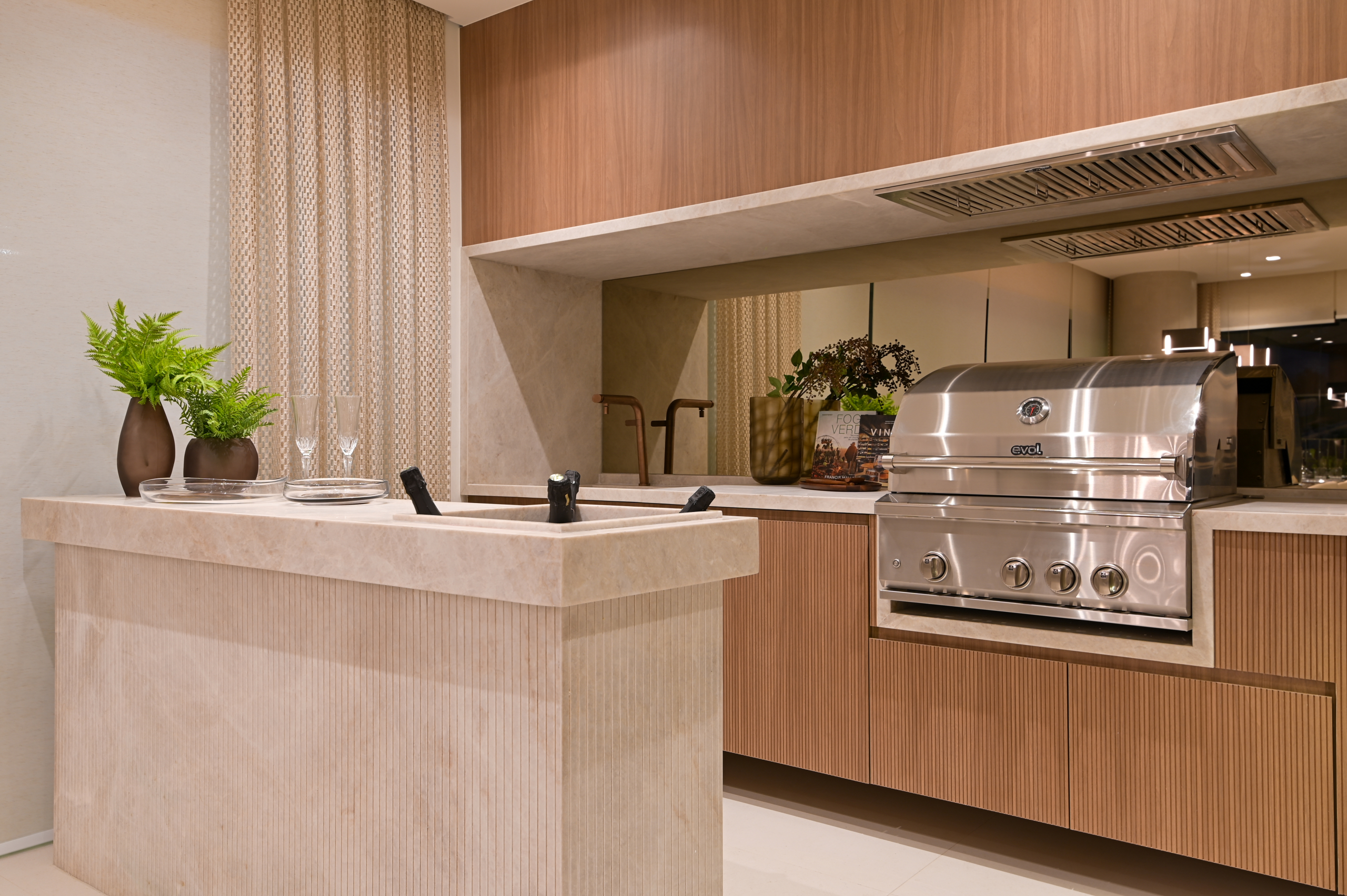 Área gourmet do decorado — Brisea Moema