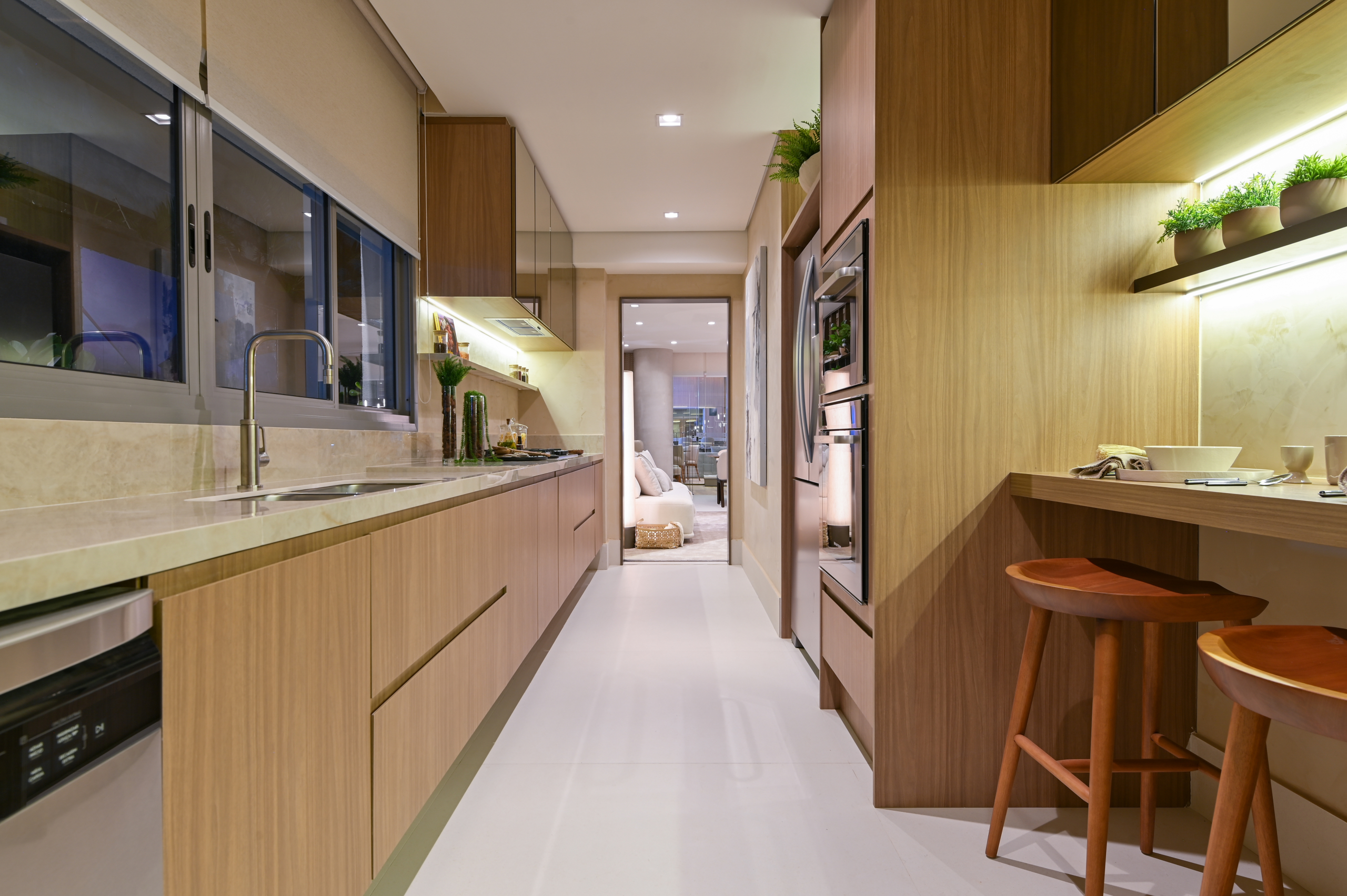 Cozinha do decorado, vista 1 — Brisea Moema