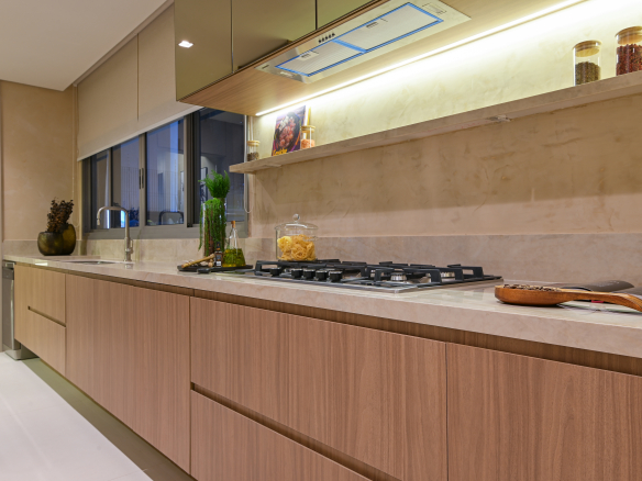 Cozinha do decorado, vista 2 — Brisea Moema