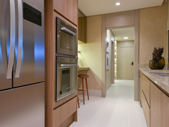 Cozinha do decorado, vista 3 — Brisea Moema