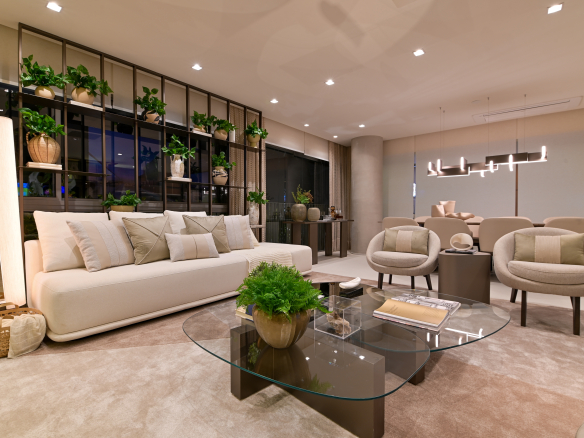 Sala do decorado, vista 3 — Brisea Moema