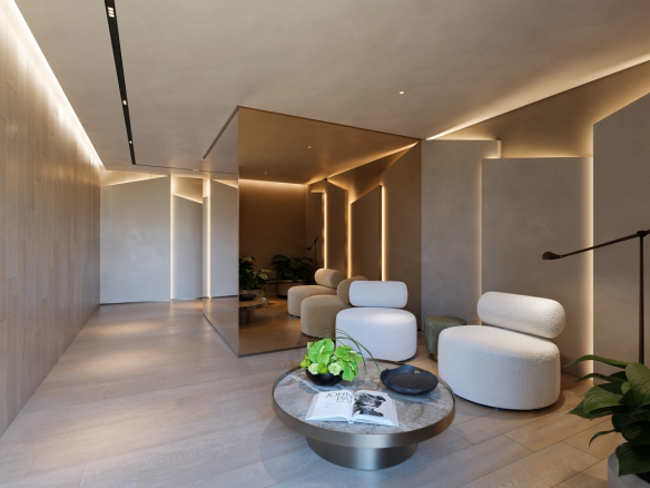 Hall de entrada do Brisea Moema Studios