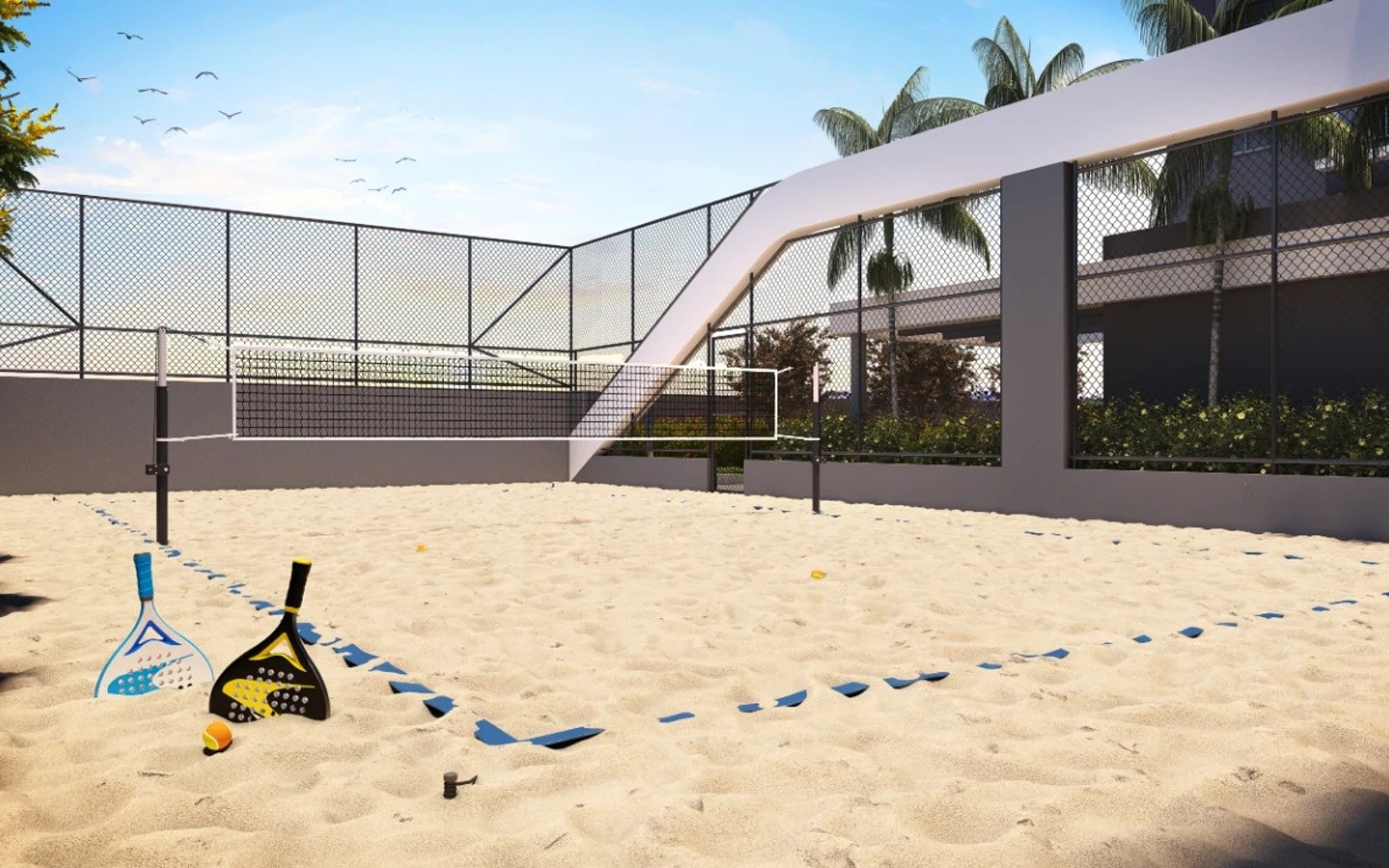 Dom Parque Barueri – Quadra de beach tennis – Atendimento Especializado (11) 4237-8776 | 98026-0864 Quadra de beach tennis do Dom Parque Barueri