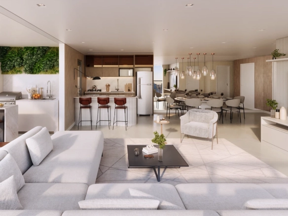 Eternity Residence: Living ampliado de 108 m²