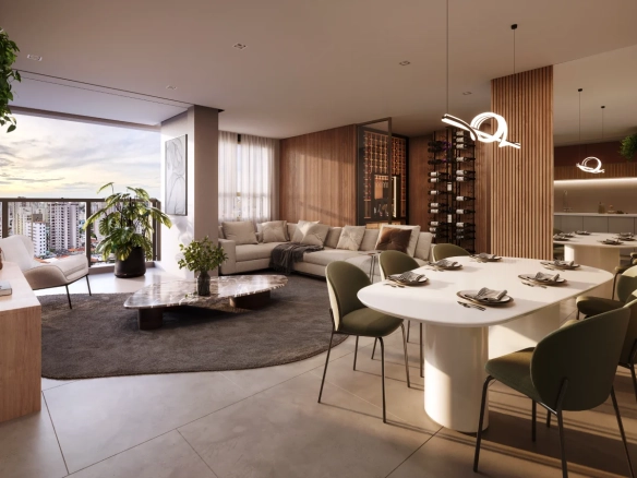 Eternity Residence: Living ampliado de 93 m²