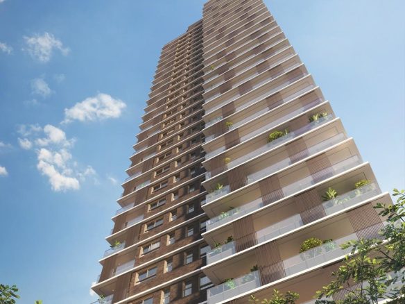 Florà Alphaville — fachada vista de baixo