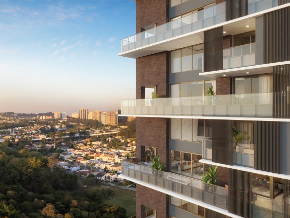 Florà Alphaville — vista aérea das varandas e entorno, perspectiva 1