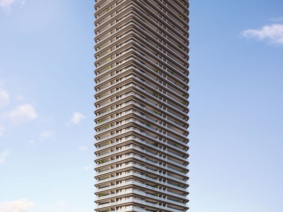 Perspectiva externa da torre do Infinity Alphaville