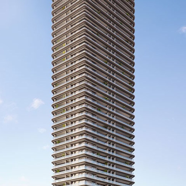 Perspectiva externa da torre do Infinity Alphaville