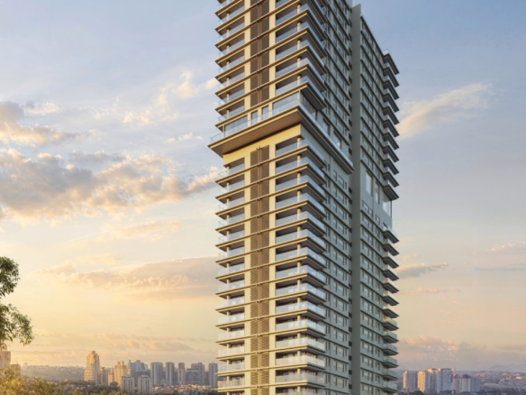 KA’A Home Boutique — Fachada da torre ao entardecer