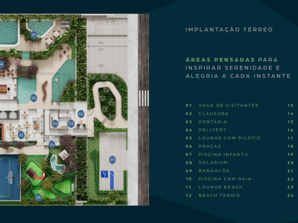 KA’A Home Boutique — Implantação geral do térreo e áreas comuns