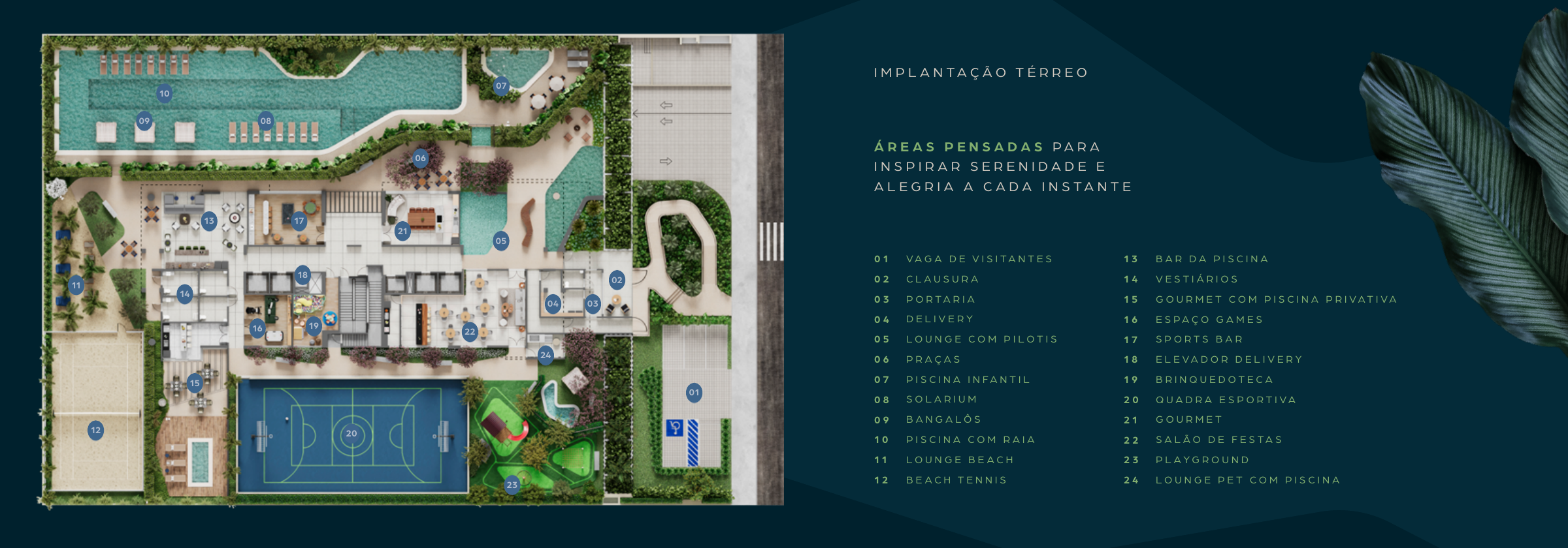 KA’A Home Boutique — Implantação geral do térreo e áreas comuns — (11) 4237-8776 | 98026-0864 KA’A Home Boutique — Implantação geral do térreo e áreas comuns