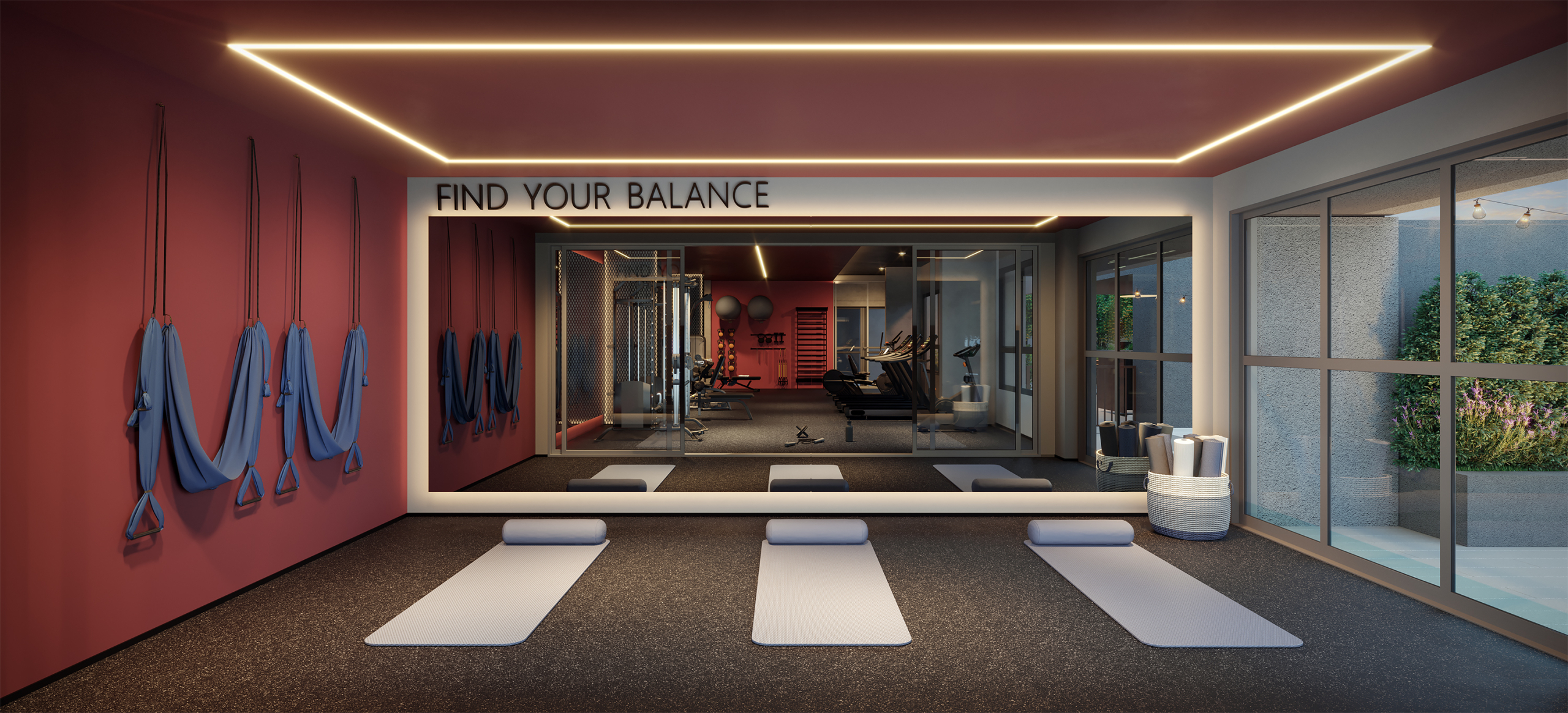 Sala de ginástica multiuso do Madart Vila Madalena, imagem oficial MPD e STAN