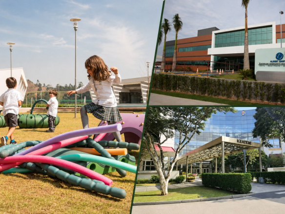Crianças em escola de Alphaville ao lado do Einstein e Iguatemi Alphaville
