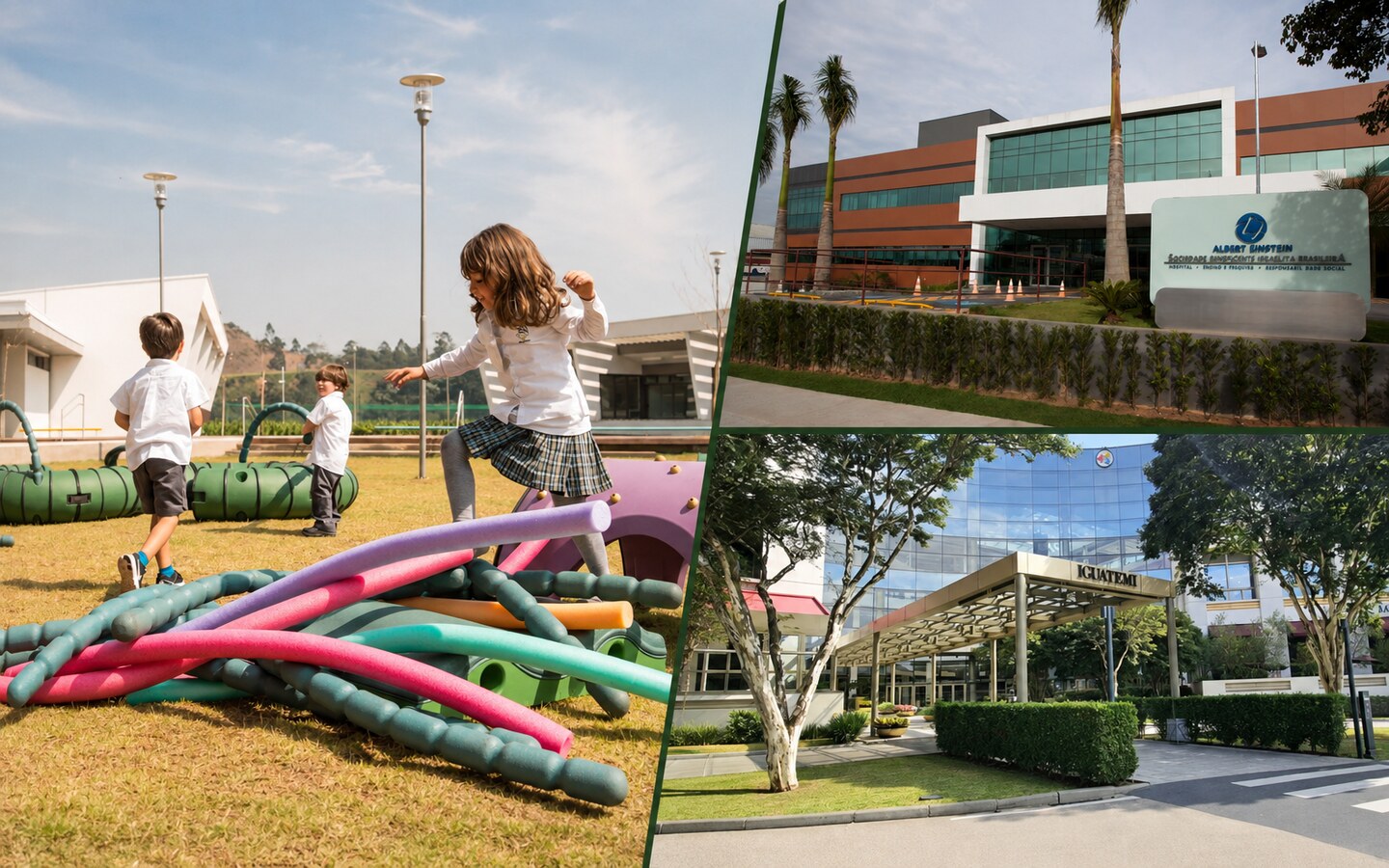Crianças em escola de Alphaville ao lado do Einstein e Iguatemi Alphaville