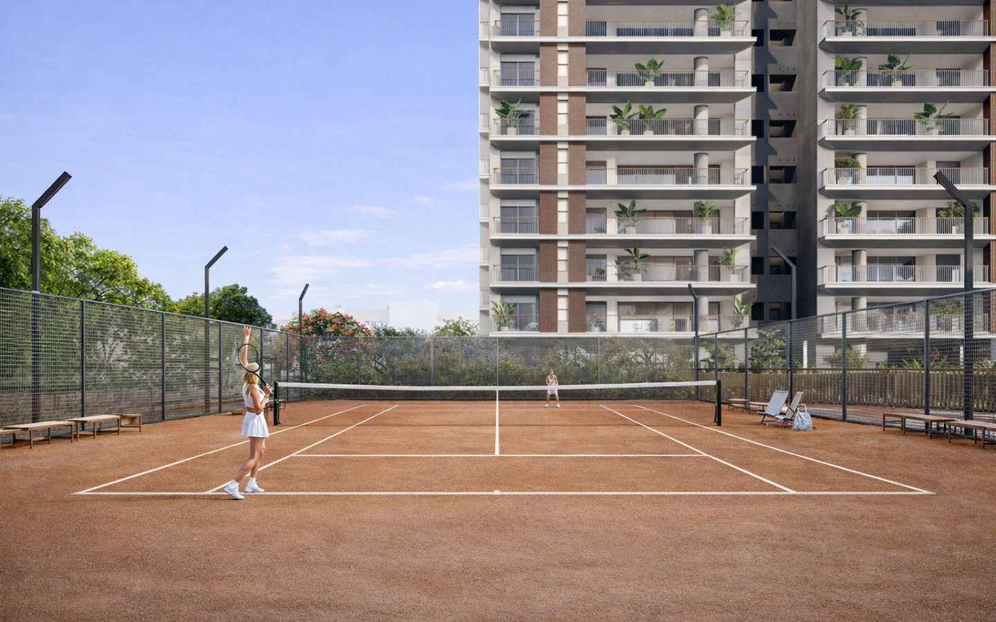 NAEEM Pinheiros Penthouse 485 m2 — NAEEM Pinheiros duplex 366 m2 — NAEEM Pinheiros 249 m2 — NAEEM Pinheiros 189 m2 — Quadra de tênis do NAEEM