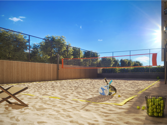 NID Alphaville — Beach tenis - Perspectiva Ilustrada - NID Alphaville