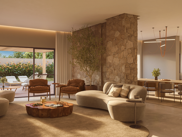 NID Alphaville duplex 132 m2 — casa de campo interna — perspectiva oficial do condomínio